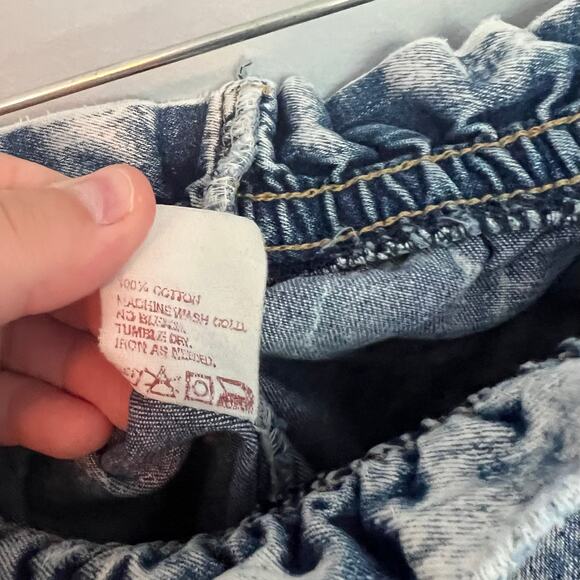 Vintage Jordache Acid Wash Pull On Jean Shorts Women's Size 10 1980s Early 1990s - Picture 6 of 9